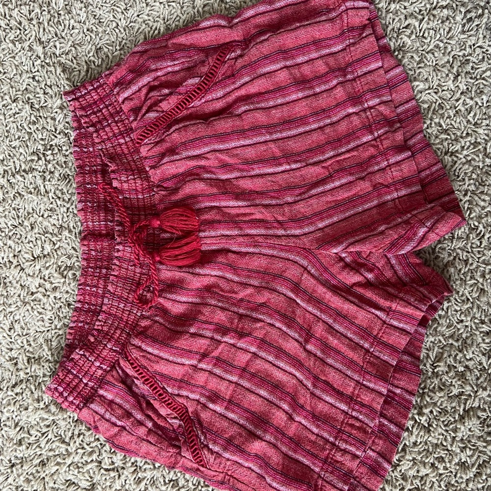 Briggs New York Red Textured Fabric
